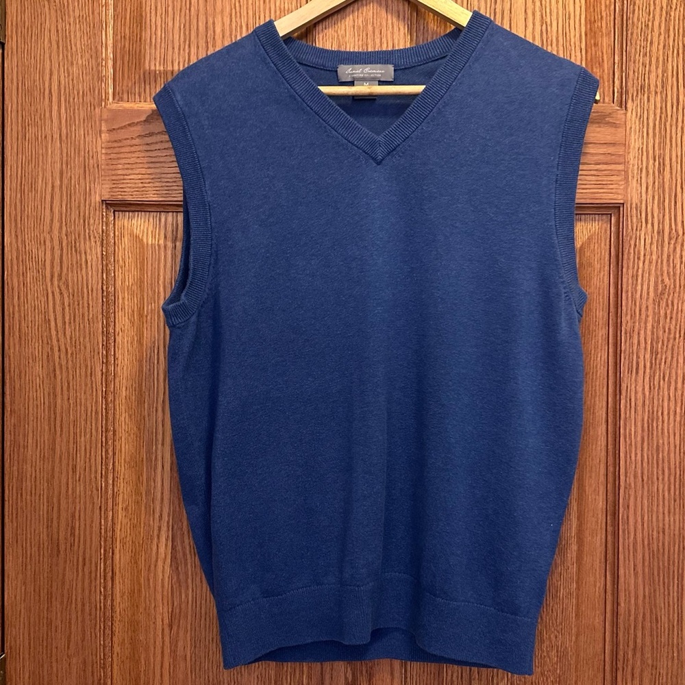 Daniel Cremieux Men's V-Neck Blue Sweater Vest Size Medium